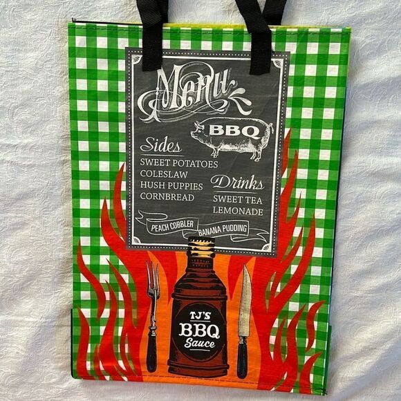 Trader Joe’s Plastic Reusable Shopping Tote Bag 6 Gallon North Carolina Collect - Picture 1 of 14